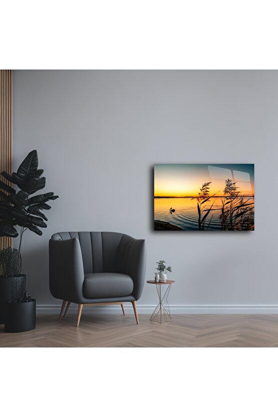 Orman Gölgesi Cam Tablo