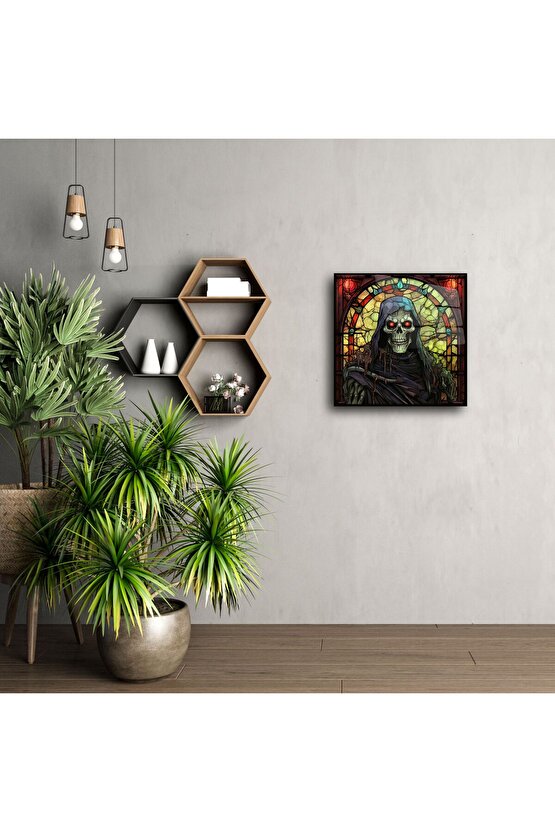 Cam Duvar Sanatı Karanlık Ruh Paneli