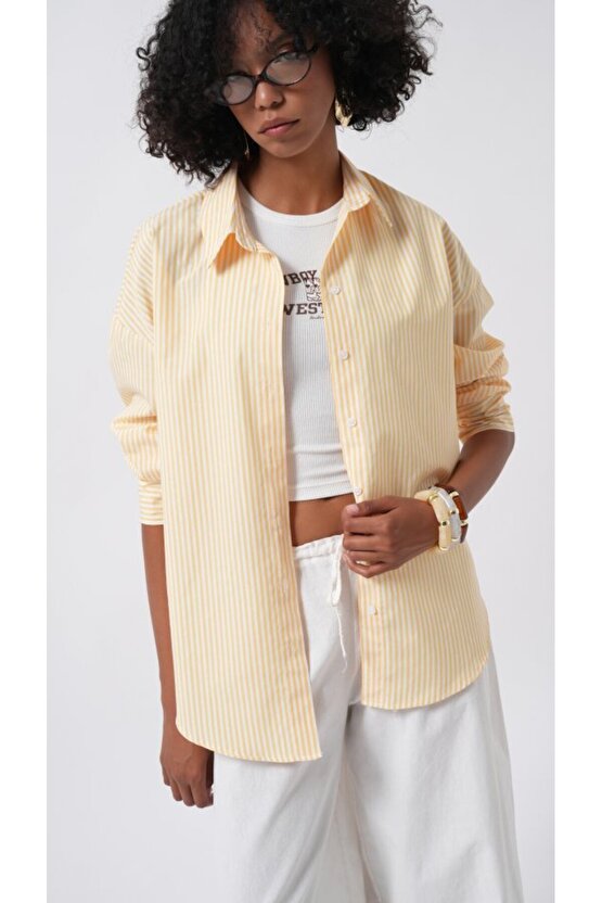 Çizgili Basic Gömlek