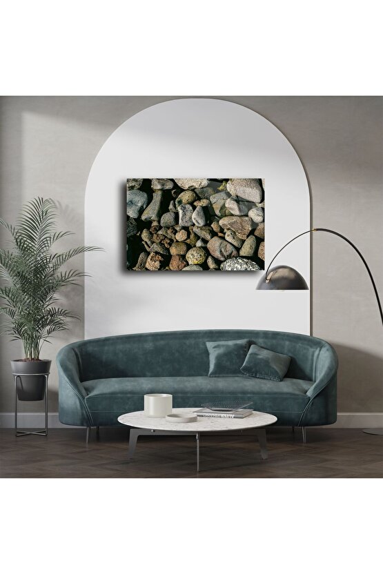 Rustik Nehir Taşı Duvar Sanatı