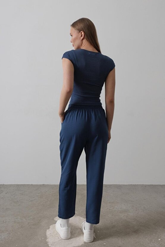 munn collection Pantolon - İndigo