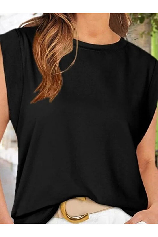 MDB Kadın Kısa Kollu Bisiklet Yaka Viskon Bluz