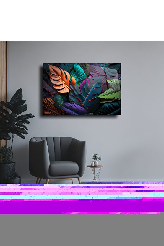 ÇiçekTemalı Cam Tablo Duvar Dekoru 2