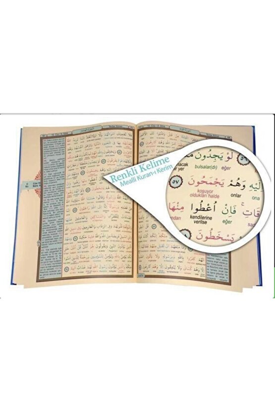 Kuranı Kerim Ve Renkli Kelime Meali - Rahle Boy - Seda Yayınevi - Türkçe Mealli Kuranı Kerim