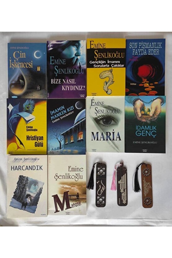 Emine Şenlikoğlu 10 Kitap Seti+3 Adet Ahşap Ayraç Hediyeli