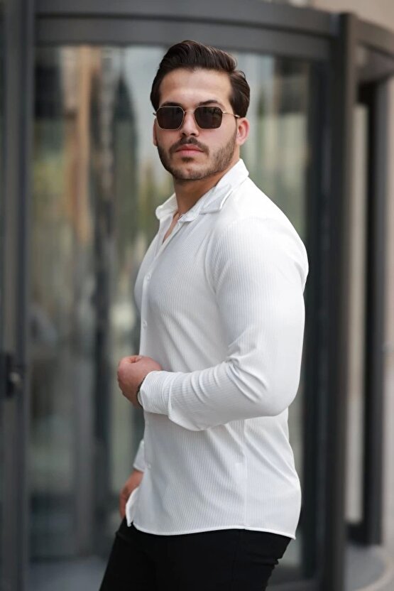 Erkek Fitilli Uzun Kollu Gömlek