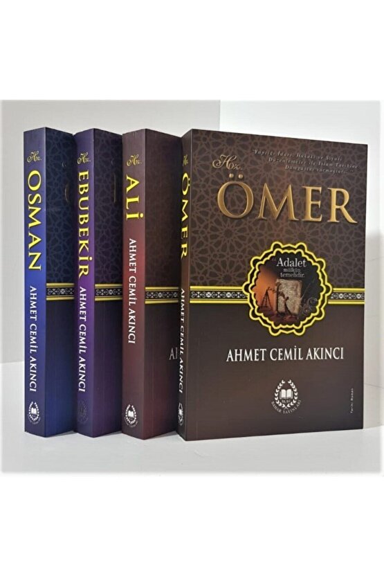 Dört Halife Hz.ebubekir Hz.ömer Hz.osman Hz.ali Ahmet Cemil Akıncı (4 Kitap Set)