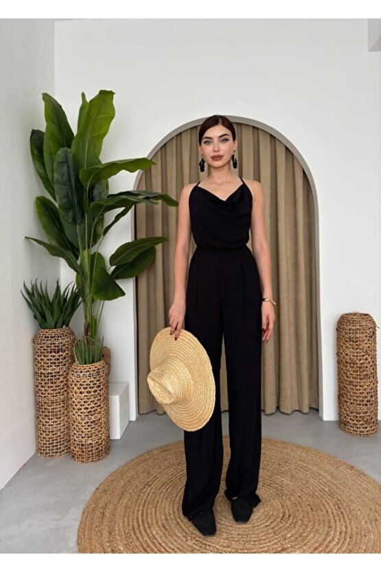 Darcy Sırt Dekolteli Tulum -COLLECTION