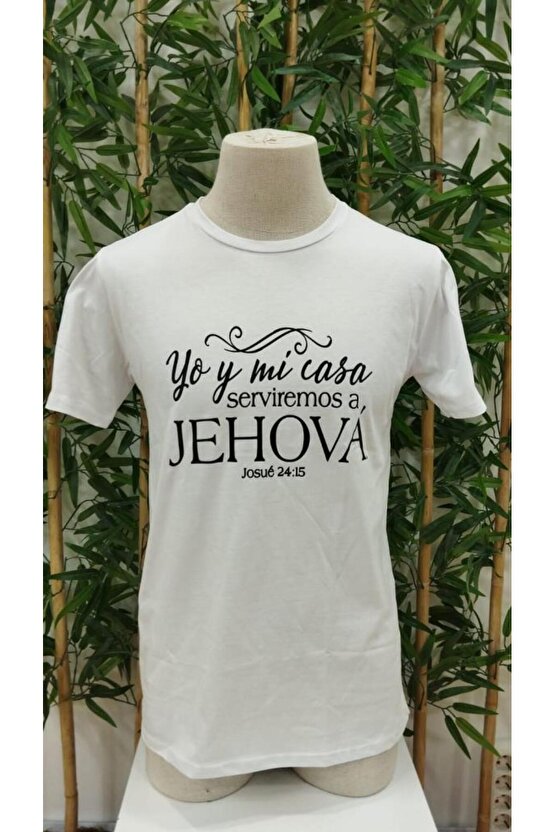 Erkek Jehova Baskılı Süprem T-shirt