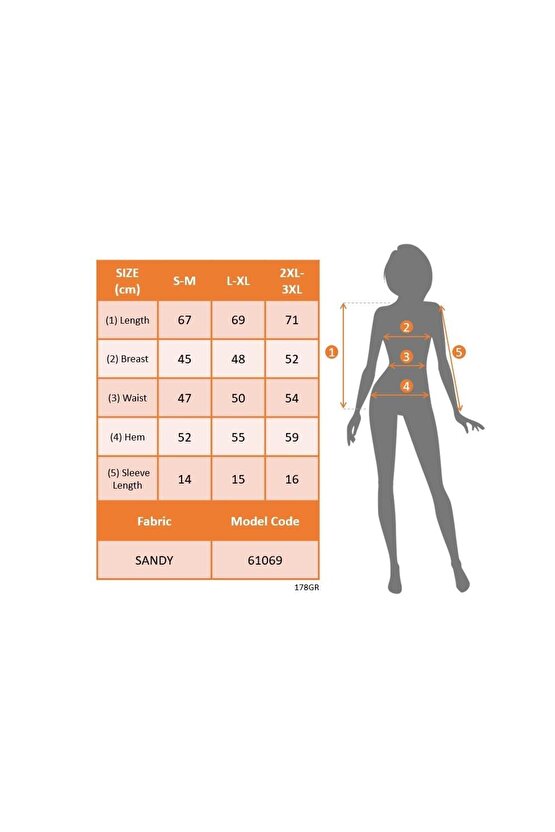 Kısa Kollu V Yaka Sandy Bluz