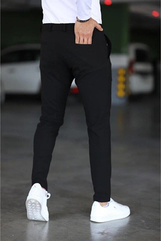 Erkek Düz Kesim Bilek Boy Kumaş Pantolon