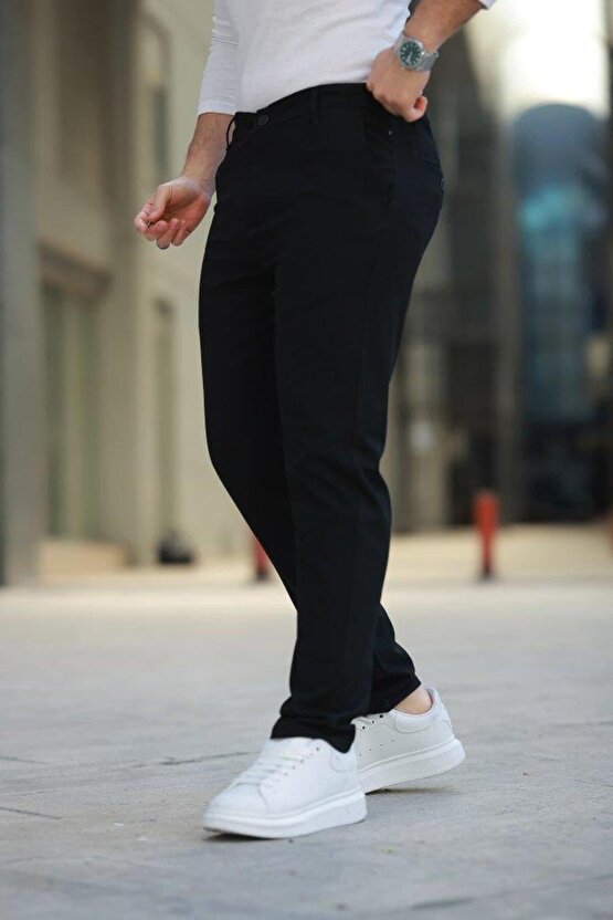 Erkek Düz Kesim Bilek Boy Kumaş Pantolon