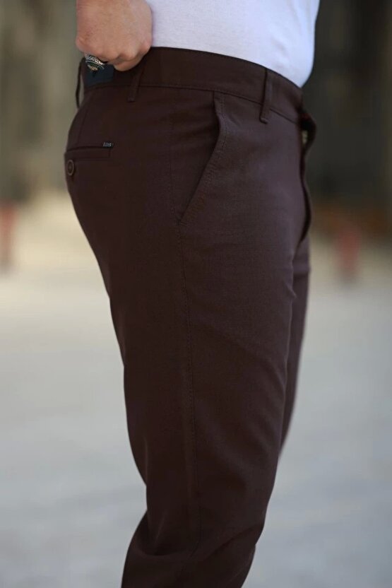 Erkek Düz Kesim Bilek Boy Kumaş Pantolon