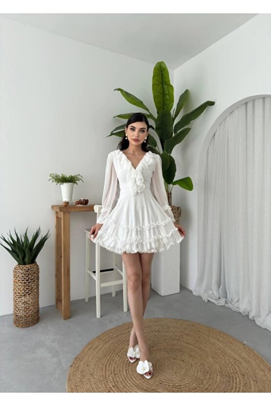 munn collection Osıes Fırfırlı Elbise