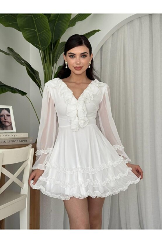 munn collection Osıes Fırfırlı Elbise