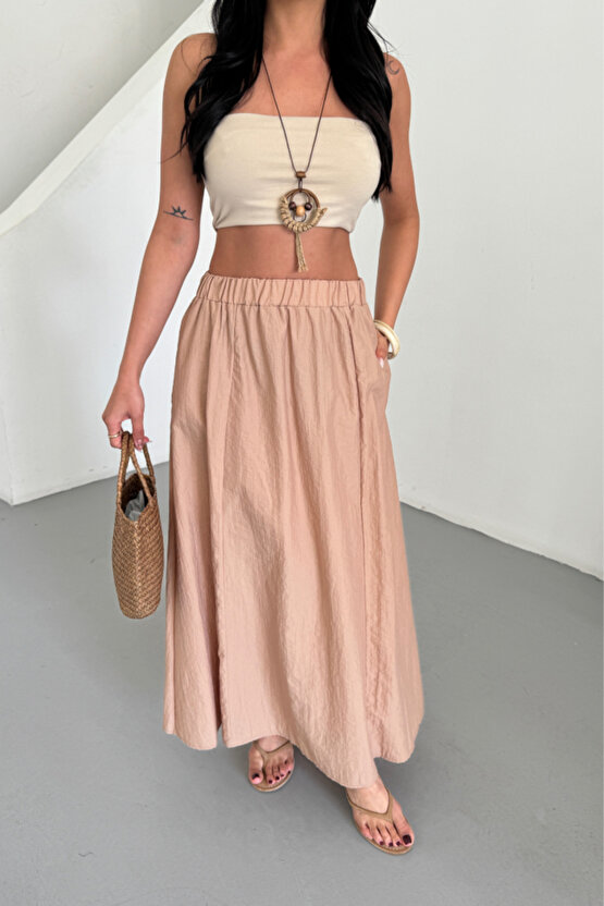 Sidelya Concept ETEK ŞANEL BOY SOFT KUMAŞ - Bej