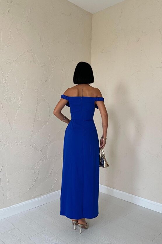 munn collection Saks Madonna Yaka Güllü Elbise