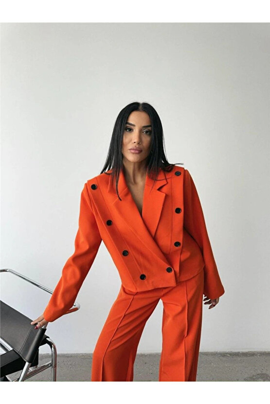 CEKET PANTOLON TAKIM Orange