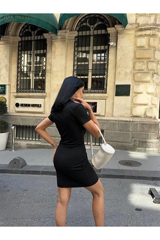 POO YAKA YAKA KEER DETAYI KAE EBİSE Siyah