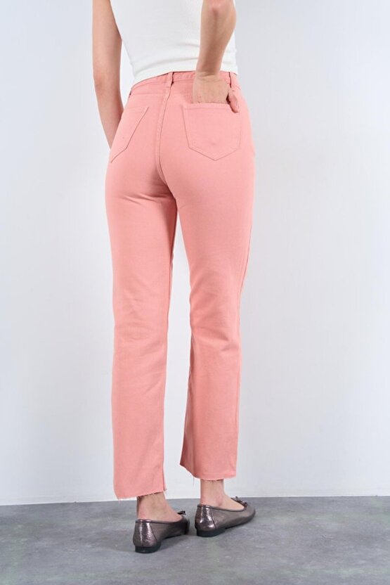 Edolika Strong Düz Pantolon - Pudra