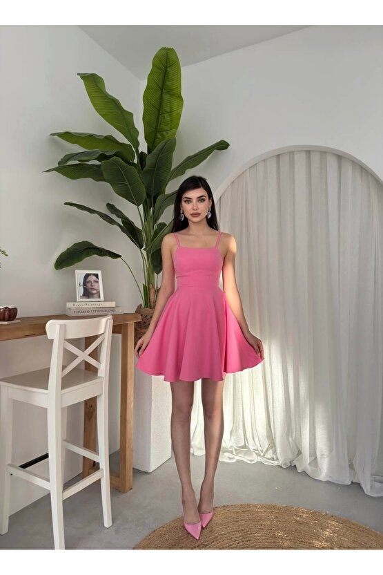 Pole İp Askılı Elbise