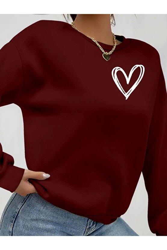 Kadın Uzun Kollu Bisiklet Yaka Viskon Iki Iplik Bluz