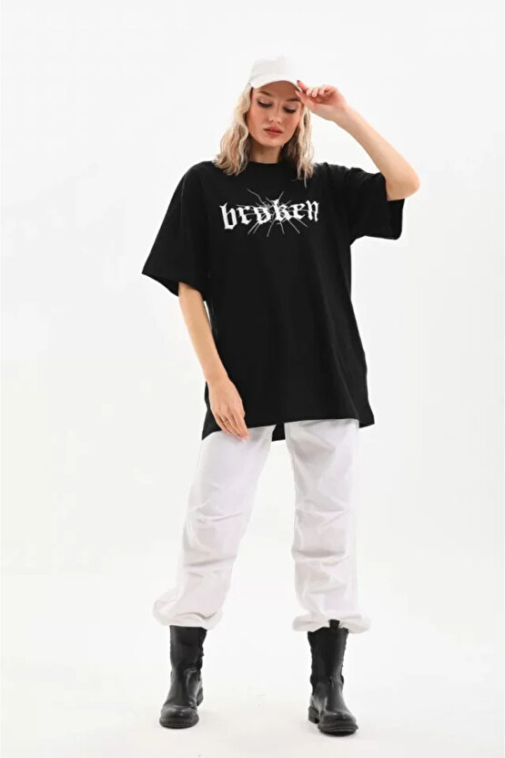 MDB Unisex Baskılı Oversize Thirt iyah