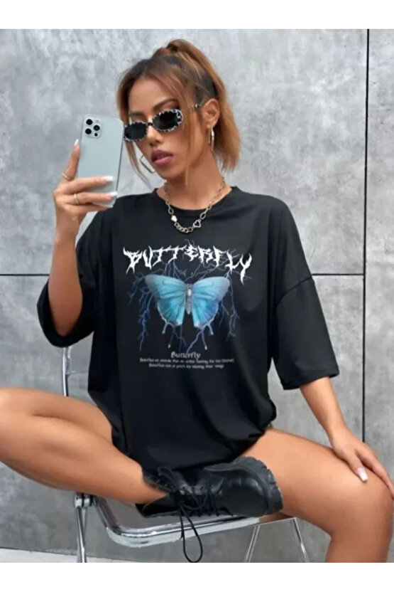 MDB Unisex Baskılı Oversize Thirt iyah