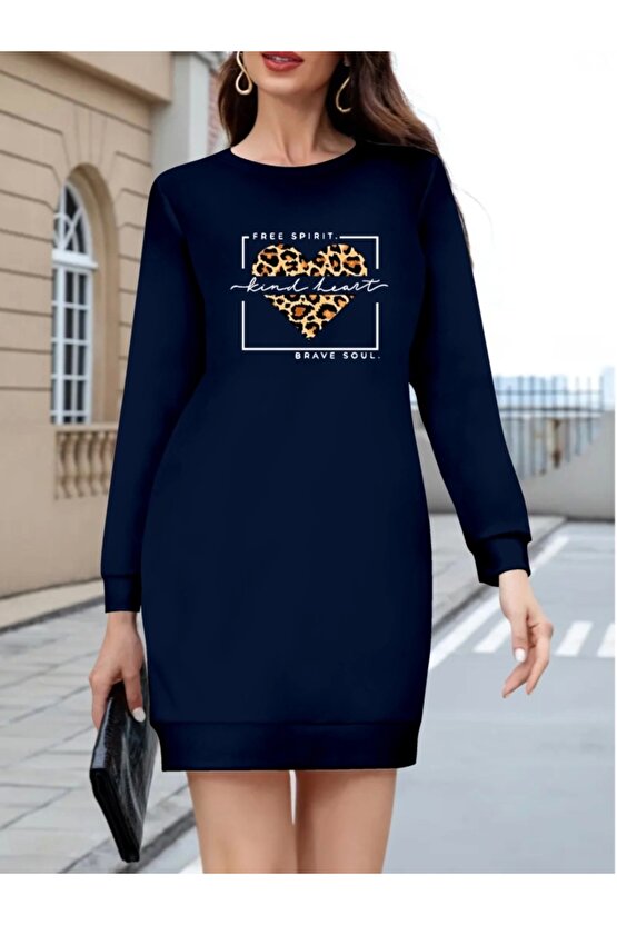 Kadın Uzun Kollu Bisiklet Yaka Desenli Viskon Iki Iplik Bluz