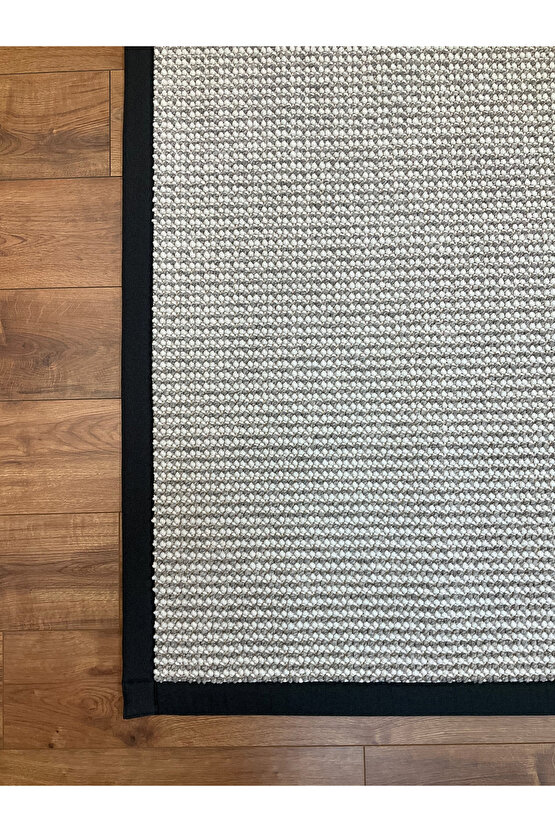 Kumaş Bordür Gri Bukle Antrasit Bordür  Halı Salon Koridor Mutfak Çocuk Odası Halısı  Kilim S267