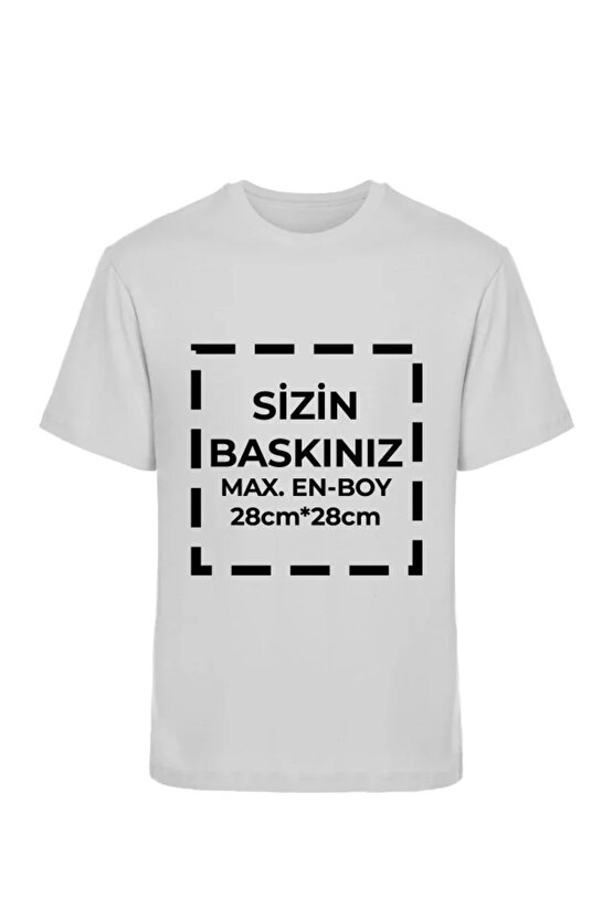 Tişört Tasarla 201 Kumaş - Boyalı Gri