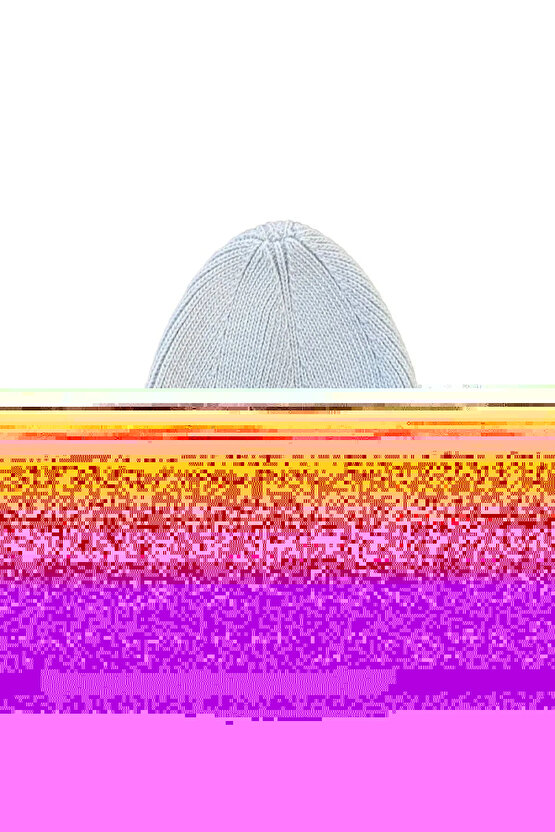 Çocuk Dokuma Triko Bere - Beyaz