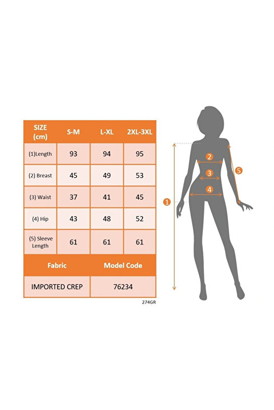 Kadın Uzun Kollu Kruvaze Yakalı Mini Ithal Krep Elbise