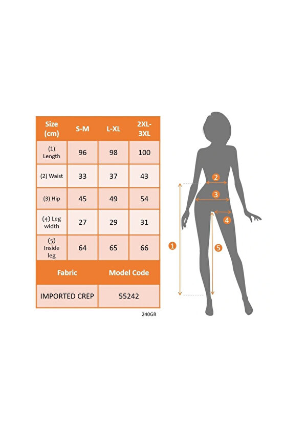 Kadın Yüksek Bel önden Nervürlü Ve Fermuarlı Yandan Dantelli Ithal Krep Pantolon