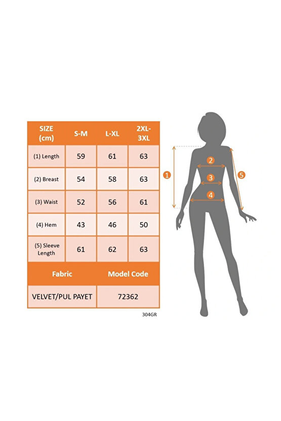 Kadın Uzun Kollu önü Açık Fermuarlı Pulpayetli Kadife Ceket