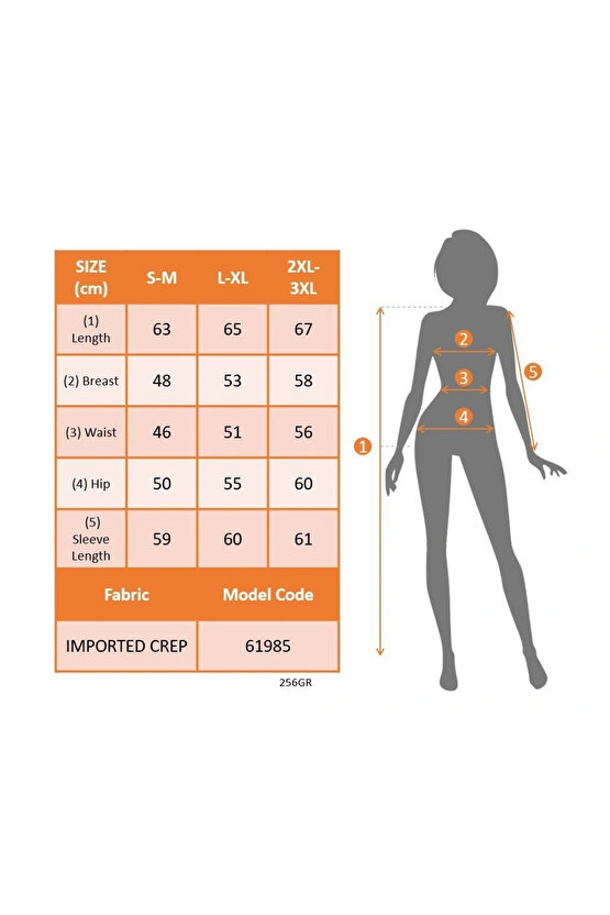Kadın Uzun Kollu Yaka Detaylı Düğmeli Ithal Krep Bluz