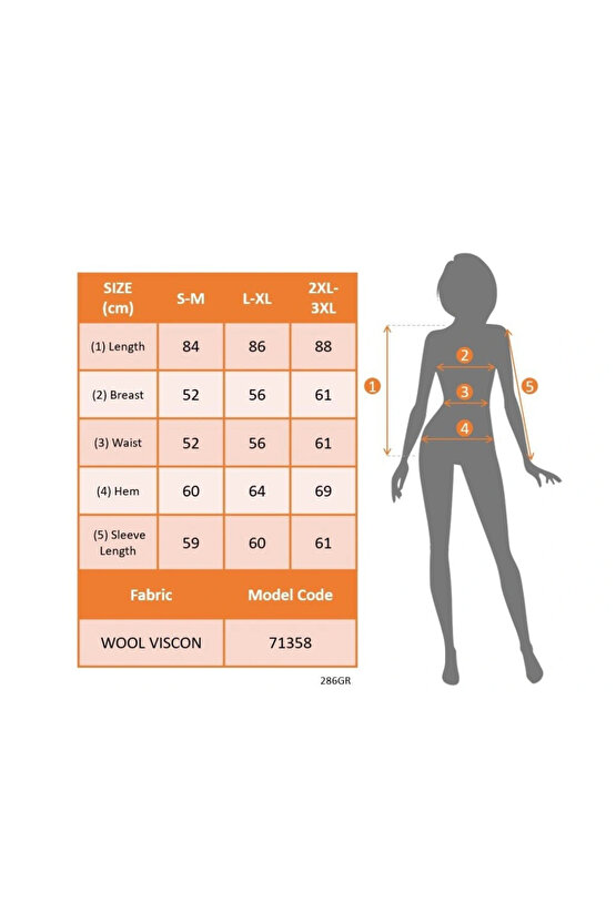 Kadın Uzun Kollu Balıkçı Yaka Asimetrik Kesim Detaylı Antrasit Yün Viskon Bluz