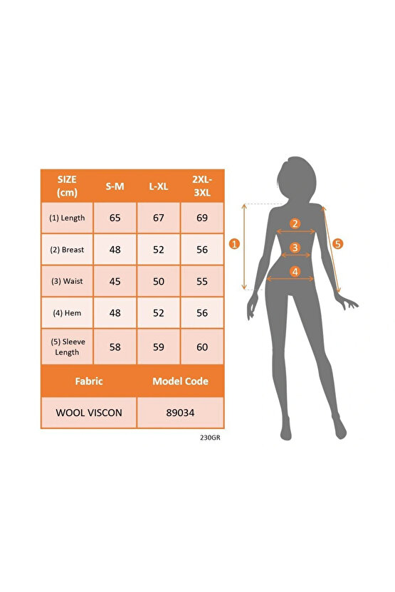 MDB Kadın Uzun Kollu V Yakalı Yandan Düğmeli Yün Viskon Bluz
