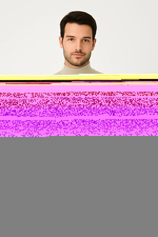 Erkek Yarım Boğaz Triko Kazak yumuşak dokulu Pamuklu ince Dokuma, uzun kollu Rahat Regular kalıp - B