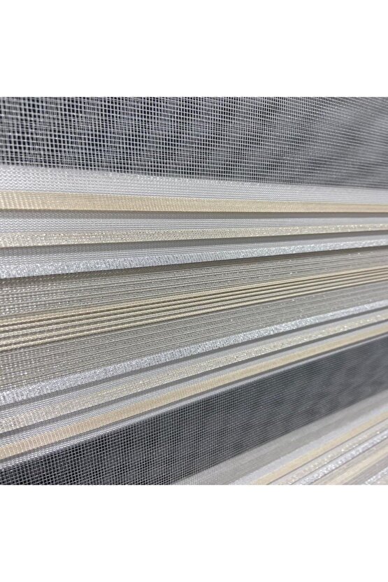 MDB Kadın Uzun Kollu Yakadan Düğmeli çizgili Desenli Süprem Bluz