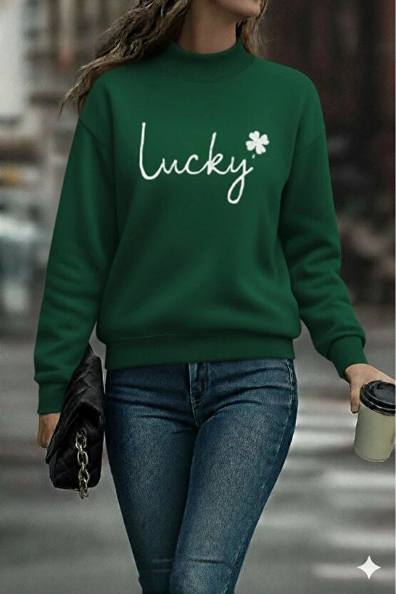 Kadın Uzun Kollu Bisiklet Yaka Viskon Iki Iplik Bluz