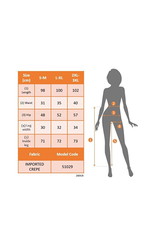 Kadın Yüksek Bel Cepli Paçası Lastikli Ithal Krep Pantolon