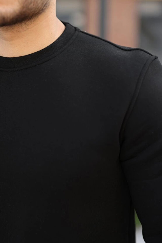 Erkek Üç İplik Şardonlu Sweatshirt