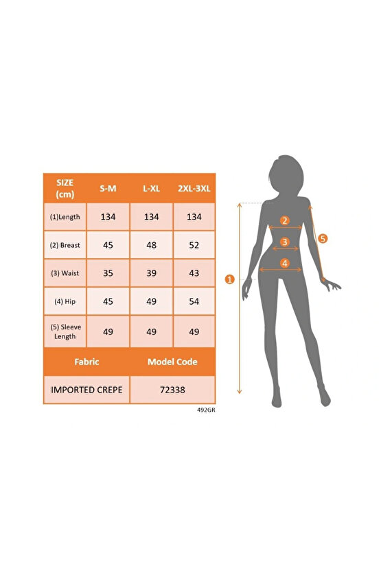 Kadın Uzun Kollu Kruvaze Yakalı Taş Ve Tül Detaylı Uzun Ithal Krep Elbise