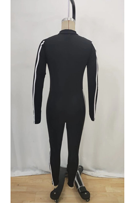 Kadın Uzun Kollu önden Fermuarlı şardonlu Dalgıç Tulum