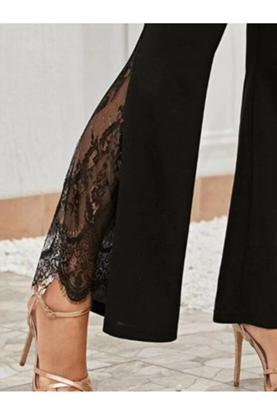 MDB Kadın Ispanyol Paçadantel Detay Dalgıç Tayt