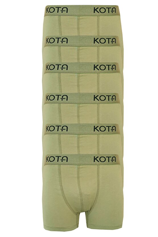 6lı Erkek Likralı Boxer Pamuklu Esnek Rahat Renkli Paçalı