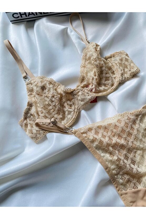 Mia Nude Bralet Sütyen Takım