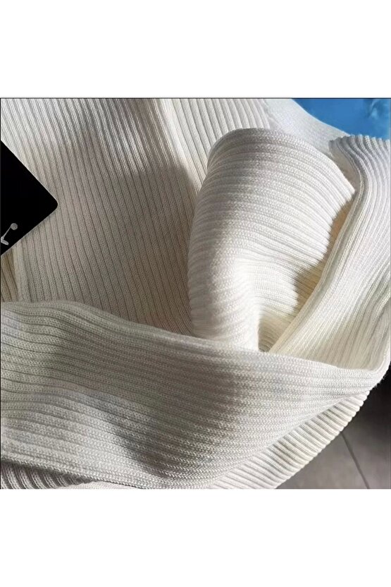 Kadın Boğazlı Triko Elbise – Uzun Fitilli Esnek Dokuma, Tam Kalıp, Kışlık & Baharlık Şık Rahat Stil,