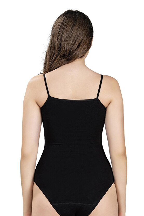 Kadın Ip Askılı Kancalı Likralı Body 502 - 3 Adet